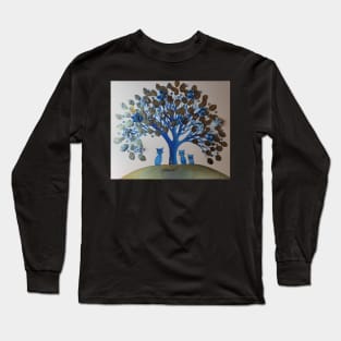 Thunder Bay Whimsical Tree Cats Long Sleeve T-Shirt